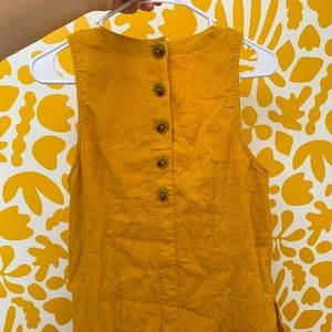 J crew button back shift mini dress